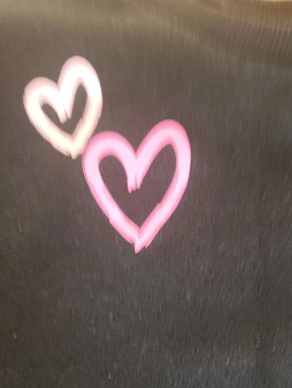 Children's Place Black Sweatshirt with Neon Heart Accents 3 T